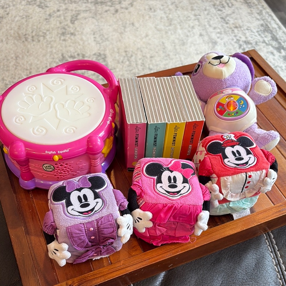 Little Girl Toy/Book Bundle. Leapfrog. Disney.